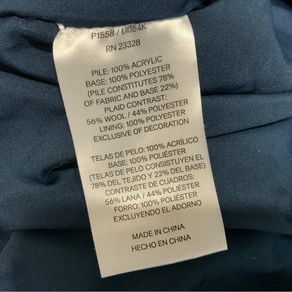 Pendleton Full Zip Fleece Blue/Green Jacket. Women’s S I’ve Medium. - Picture 5 of 7